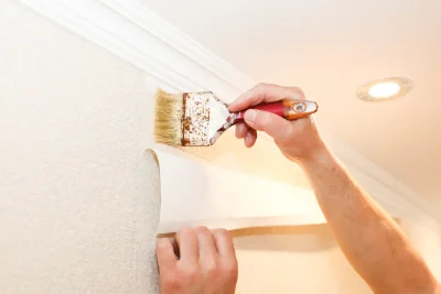 Pose de papier peint à Watten — revêtements muraux et toiles de verre